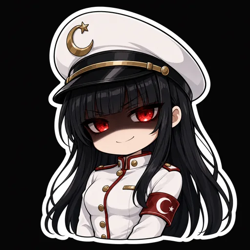Chibi Minister Mikazuki reaction sticker: The Ministry Forgives You in Advance