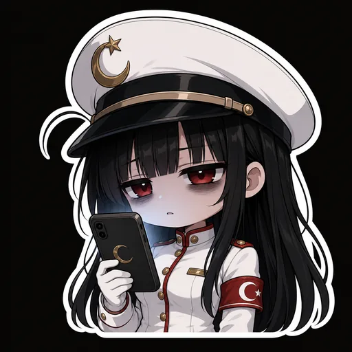 Chibi Minister Mikazuki reaction sticker: 3:14 AM, Official Account