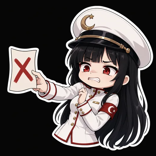 Chibi Minister Mikazuki reaction sticker: Reality's Correction, Returned
